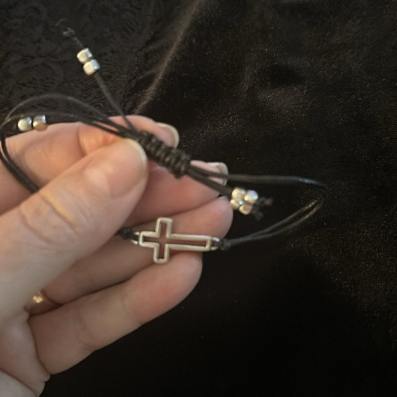 Corded Cross &Beads Bracelet - Picture 5 of 5